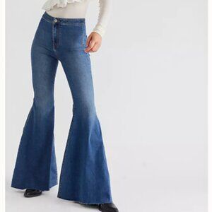 Free People We The Free Just Float On Flare Jeans Blue 26